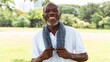 © Rawpixel.com - Elderly African American man smiling in a park, wearing a white shirt and towel. The man is outdoors, enjoying nature. Happy elderly man with a towel, smiling in nature. Senior African American man.