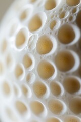 Aufkleber - Close-up of porous, textured white surface with small, round holes.