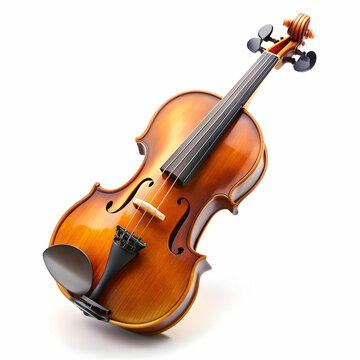 violin isolated on white background