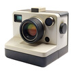 © Isolix - Retro instant camera with classic design aesthetic isolated on transparent background.