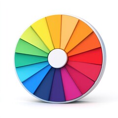 Poster - Colorful circular representation of the spectrum of hues.