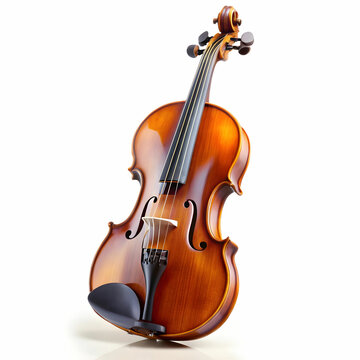 violin isolated on white background