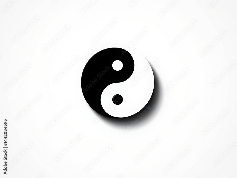 Yin Shape black and white abstract background with overlapping organic shapes ...