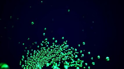 Poster - Shimmering emerald specks. High-resolution backdrop