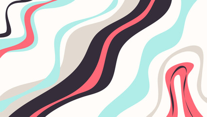 Wall Mural - abstract background of wavy lines and waves.