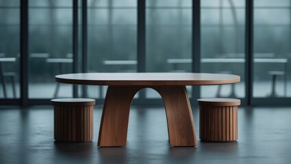 Poster - Table and chair set in modern aesthetics