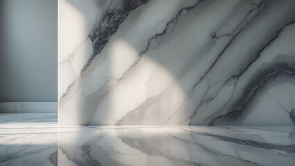 Poster - Textured marble stone surface and rustic wall background