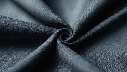 Poster - Black fabric texture set against a canvas background, offering copy space. Abstract design backdrop.