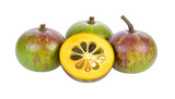 Fresh garcinia atroviridis fruit isolated on transparent background,fruit, acid, herb, nourishment, ripe, ingredient, isolated, sour, green, healthy, background, fresh, natural, 