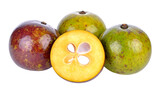 Fresh garcinia atroviridis fruit isolated on transparent background,fruit, acid, herb, nourishment, ripe, ingredient, isolated, sour, green, healthy, background, fresh, natural, 