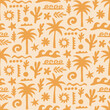 © Artrise Stocker - Palm tree seamless pattern tropical background