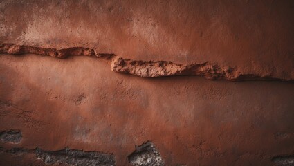 Aufkleber - Rustic red concrete wall for interior styling