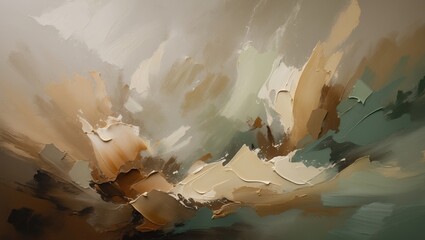 Aufkleber - Abstract art background featuring oil paint texture and a foggy atmosphere