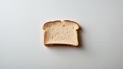 Aufkleber - Isolated fresh toast bread on plain background
