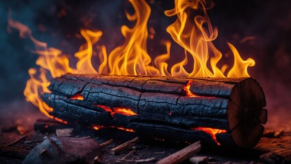 Poster - Foster a warm and inviting environment in your home while enjoying the crackling sounds and beautiful flames