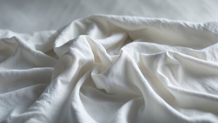 Poster - Background featuring a creased white fabric piece