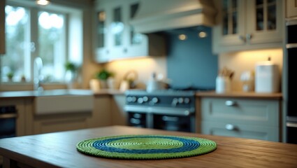 Poster - blurred kitchen and workspace scene