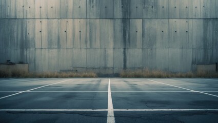Poster - Solid wall for parking lot