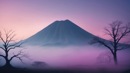 Poster - Out-of-focus background with an exquisite landscape tone, harmonious color scheme backdrop for design