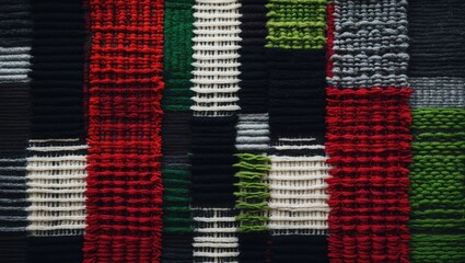 Poster - Colorful fabric texture serving as a carpet background