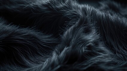 Poster - Knitted coarse texture of artificial sheep skin rug for fashion and beauty ideas. Close-up shot.