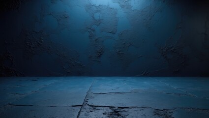 Poster - Aged plaster flooring exudes a mysterious and ominous vibe.