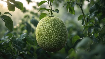 Aufkleber - Growing Fully Grown Cantaloupe in the Farm