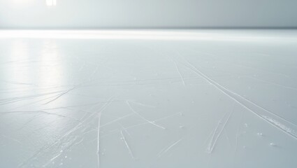 Poster - Ice rink floor with a focus on textured background detail