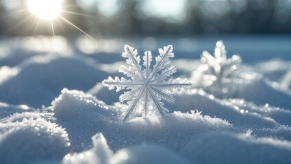 Poster - Mesmerizing clarity of ice crystal formations on the ground showcases frozen artistry