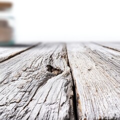 Poster - Paint on a white wood table isolated on a white background