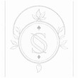 © Hanung Design - Elegant S emblem encircled by ornate botanicals and geometric accents