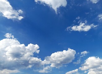 Wall Mural - photo of a partly cloudy sky. 