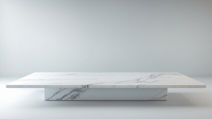 Poster - Marble tabletop featuring a textured surface, Isolated glossy granite shelf backdrop, Perspective ceramic counter plank design for showcasing products
