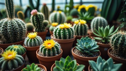 Poster - Cacti are a popular choice for enhancing the decor of houses, rooms, gardens, or condos, as they are easy to care for.