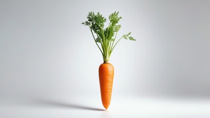 Aufkleber - Isolated vegetable carrot with its leaves