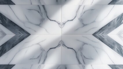 Aufkleber - Carrara white marble featuring a luxurious effect, glossy texture backdrop