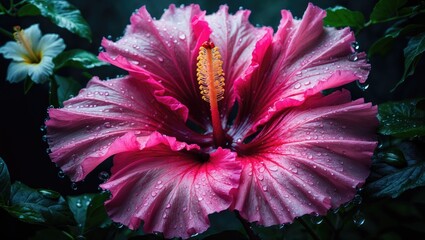 Poster - The Hibiscus genus includes the Chinese hibiscus, which is often called rose.