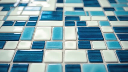Poster - Texture of ceramic mosaic tiles in high resolution