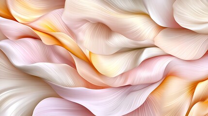 Aufkleber - Soft Flowing Waves of Creamy Pastels in Smooth Textured Elegance