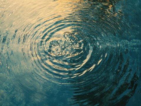 Background shows hazy burst, surreal spin ripple