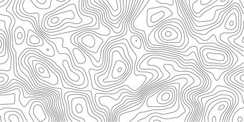 Aufkleber - Abstract Topographic background. Geographic line map. Wavy pattern design. Paper texture imitation of a geographical map shades. Vector illustration.	