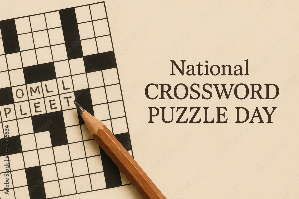 Celebrating National Crossword Puzzle Day with an empty grid and a ...