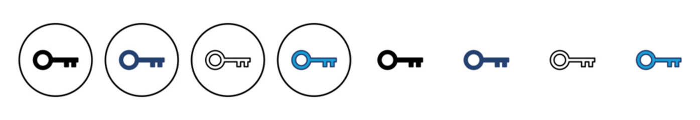 Fototapete - Key icon vector. Key vector icon. Key symbol