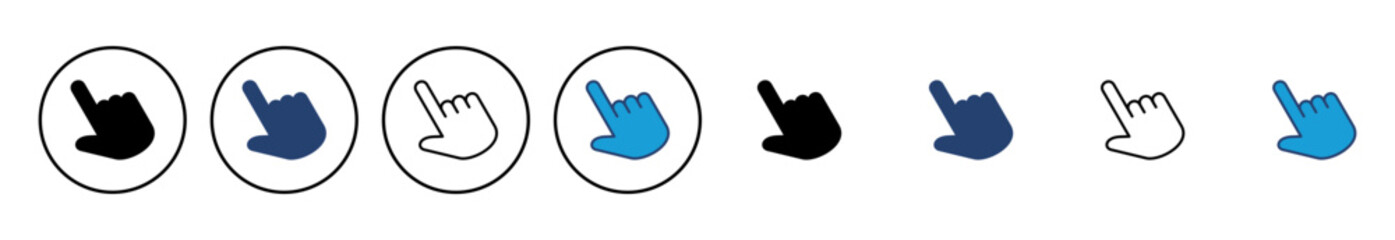 Aufkleber - Hand cursor icon. cursor icon vector. hand cursor icon click