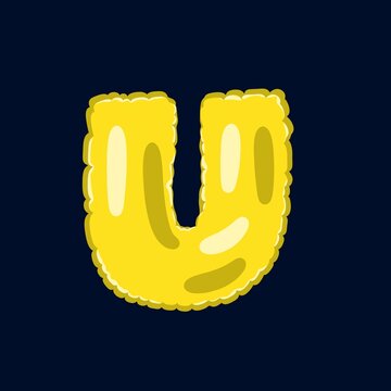 Foil balloons letter U, letter U , shiny foil balloon fonts , foil balloons fonts a to z .