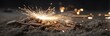 © Smaev - Ferrous metal processing in a factory yields a panoramic landscape of metal shavings and chips