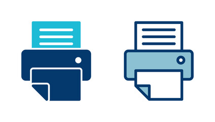 Fototapete - Printer icon vector isolated on white background. print icon. Fax vector icon.