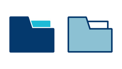 Poster - Folder Icon vector isolated on white background. Folder and documents Icon. icon archive