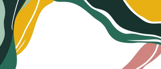 Poster - Abstract organic shapes background in earthy tones, flowing curves and modern design for posters, banners, and creative projects