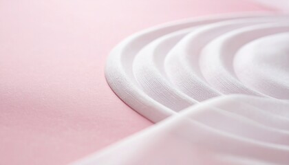Poster - Delicate fabric flow studio textile photography soft colors close-up elegance of textiles